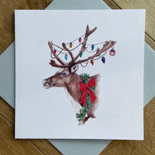 Load image into Gallery viewer, FESTIVE REINDEER CARD

