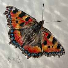 Load image into Gallery viewer, SMALL TORTOISESHELL BUTTERFLY ORIGINAL ART

