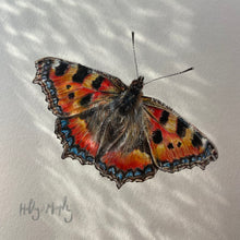 Load image into Gallery viewer, SMALL TORTOISESHELL BUTTERFLY ORIGINAL ART
