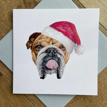 Load image into Gallery viewer, FESTIVE BULL DOG CARD
