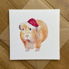 Load image into Gallery viewer, FESTIVE GUINEA PIG CARD
