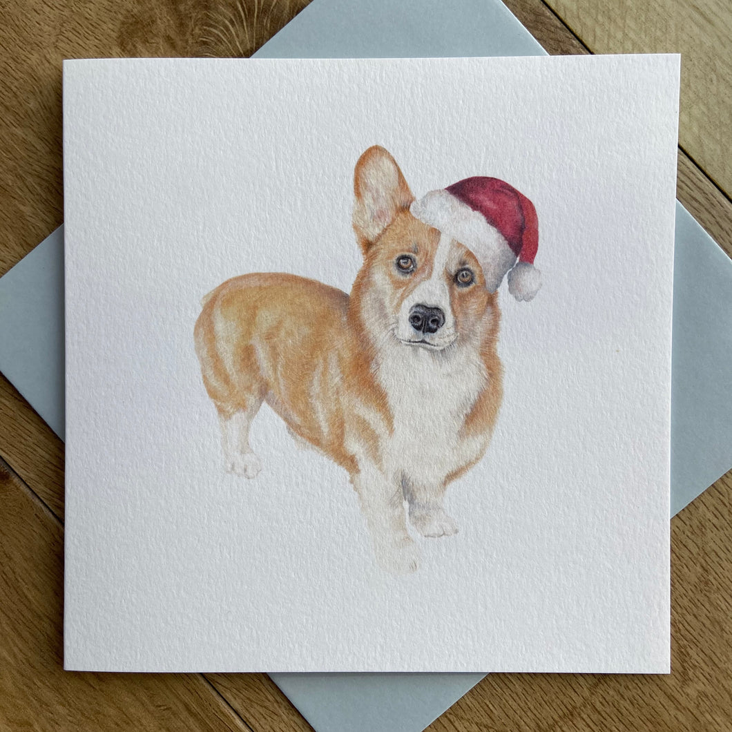 FESTIVE CORGI CARD