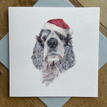 Load image into Gallery viewer, FESTIVE SPANIEL CARD
